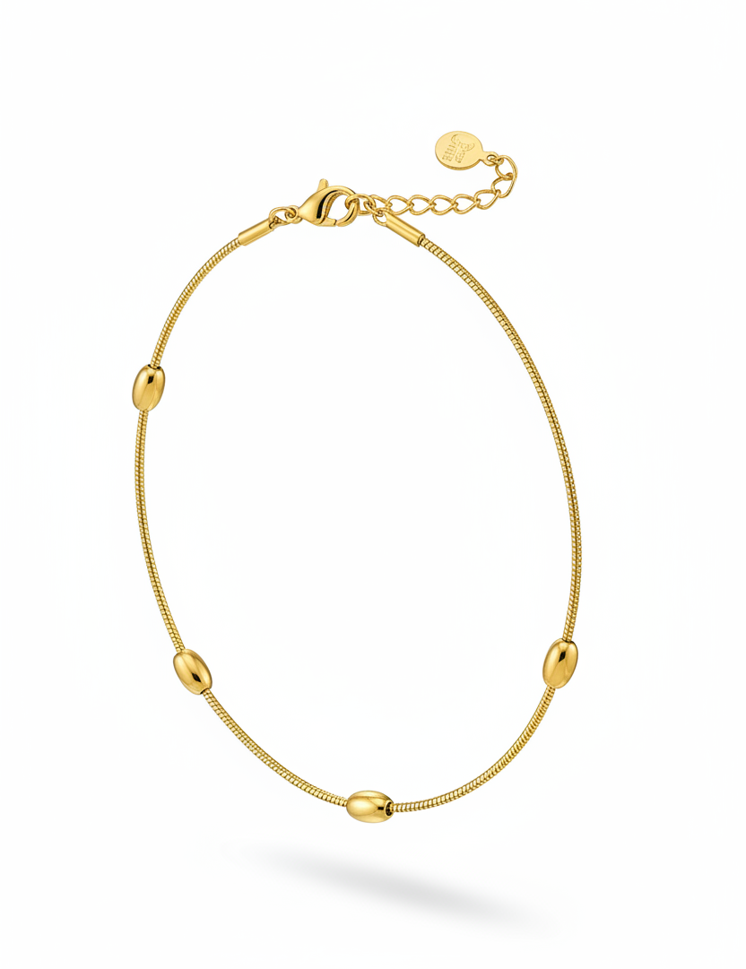 Cavigliera oro verticale