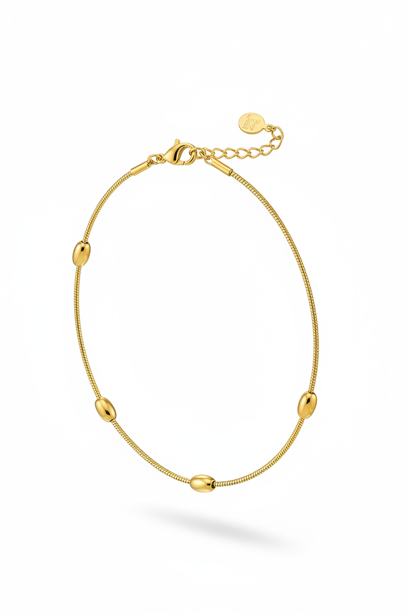 Cavigliera oro verticale