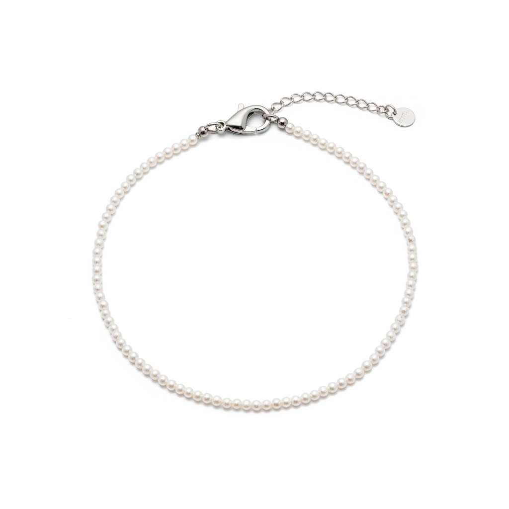 Cavigliera Perle - Small Silver