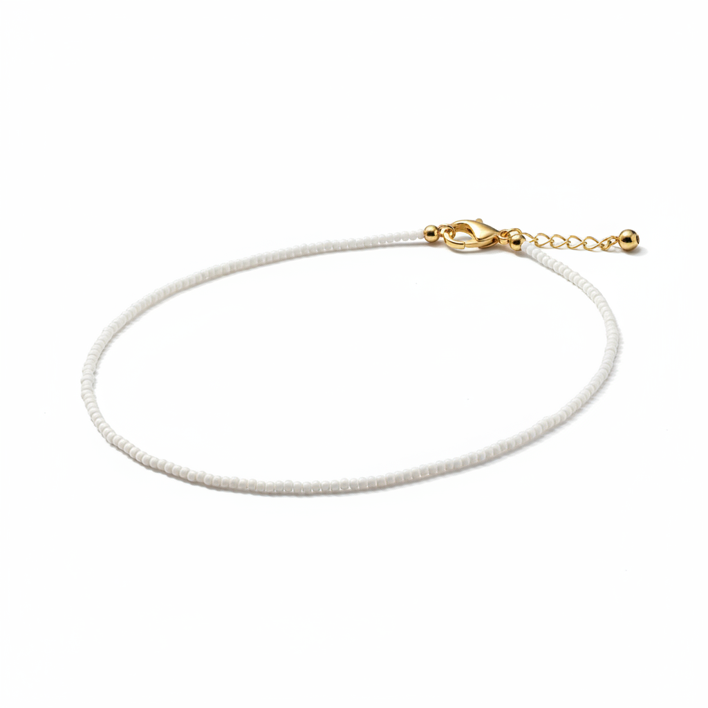 Cavigliera Perline - Medium Gold