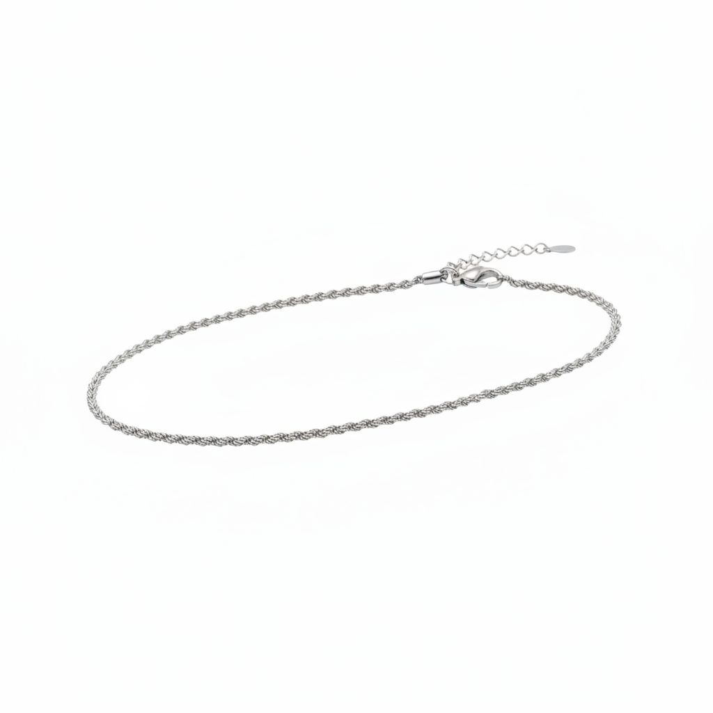Cavigliera Rope Silver - Small