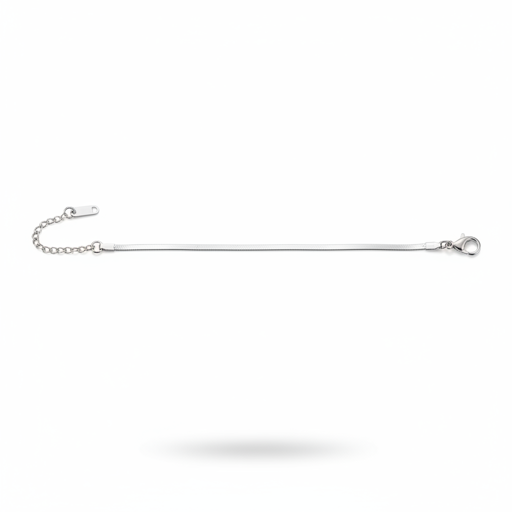 Cavigliera Snake Silver - Small