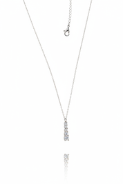 Collana argento con diamanti - formato verticale