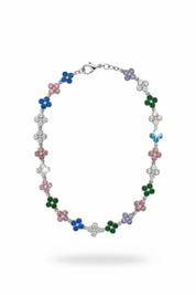 Collana argento multicolore - foto professionale