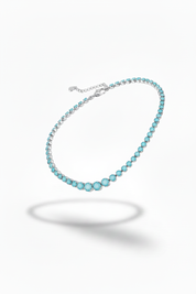 Collana argento pietre opache ghiaccio