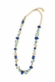 Collana blu oro - verticale