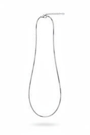 Collana box sottile argento