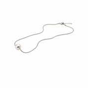 Collana con catenina spirale brillante - formato quadrato