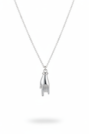 Collana con ciondolo mano - Argento