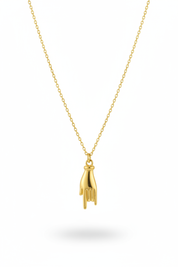 Collana con ciondolo mano - Oro
