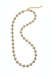 Collana cristalli oro - floating 2:3