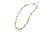 Collana cristalli oro - floating 3:2