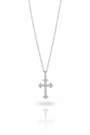 Collana Croce Pavé - Frontale