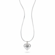 Collana cuore argento - ultra realistica verticale