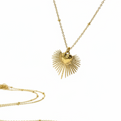 Collana cuore radiante - fluttuante