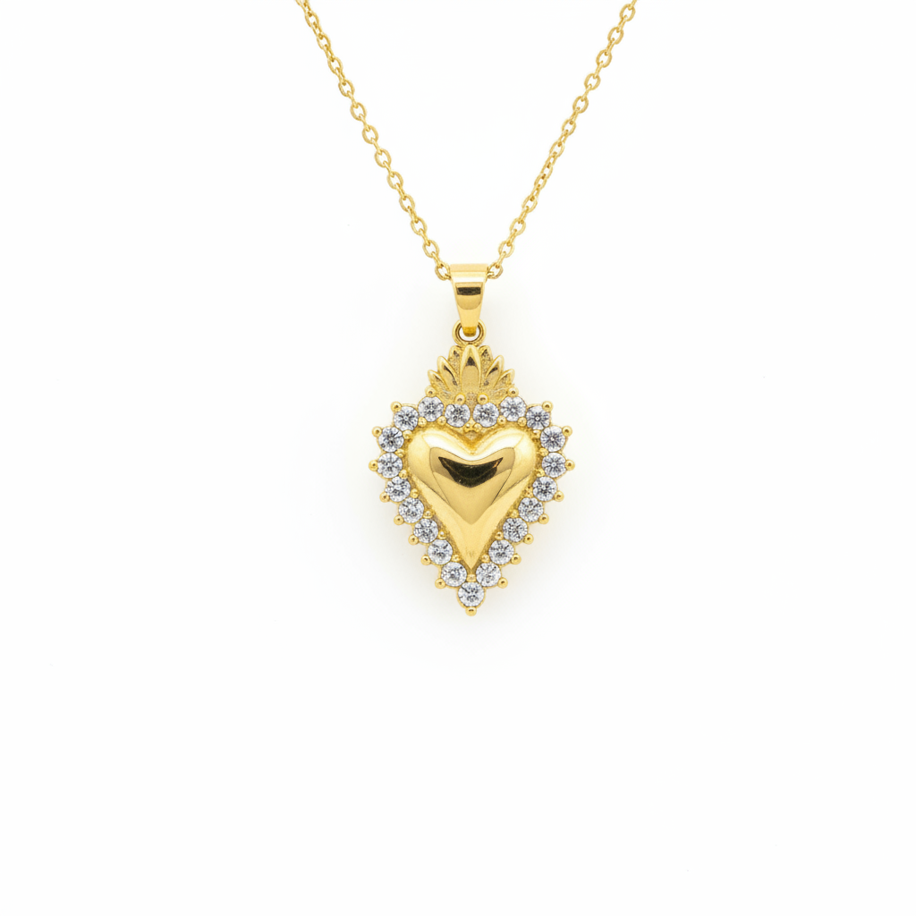 Collana cuore sacro - vista frontale