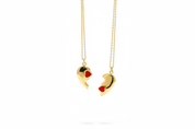 Collana Cuore Spezzato - Floating orizzontale