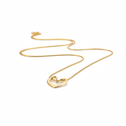 Collana cuore spirale oro - angolazione