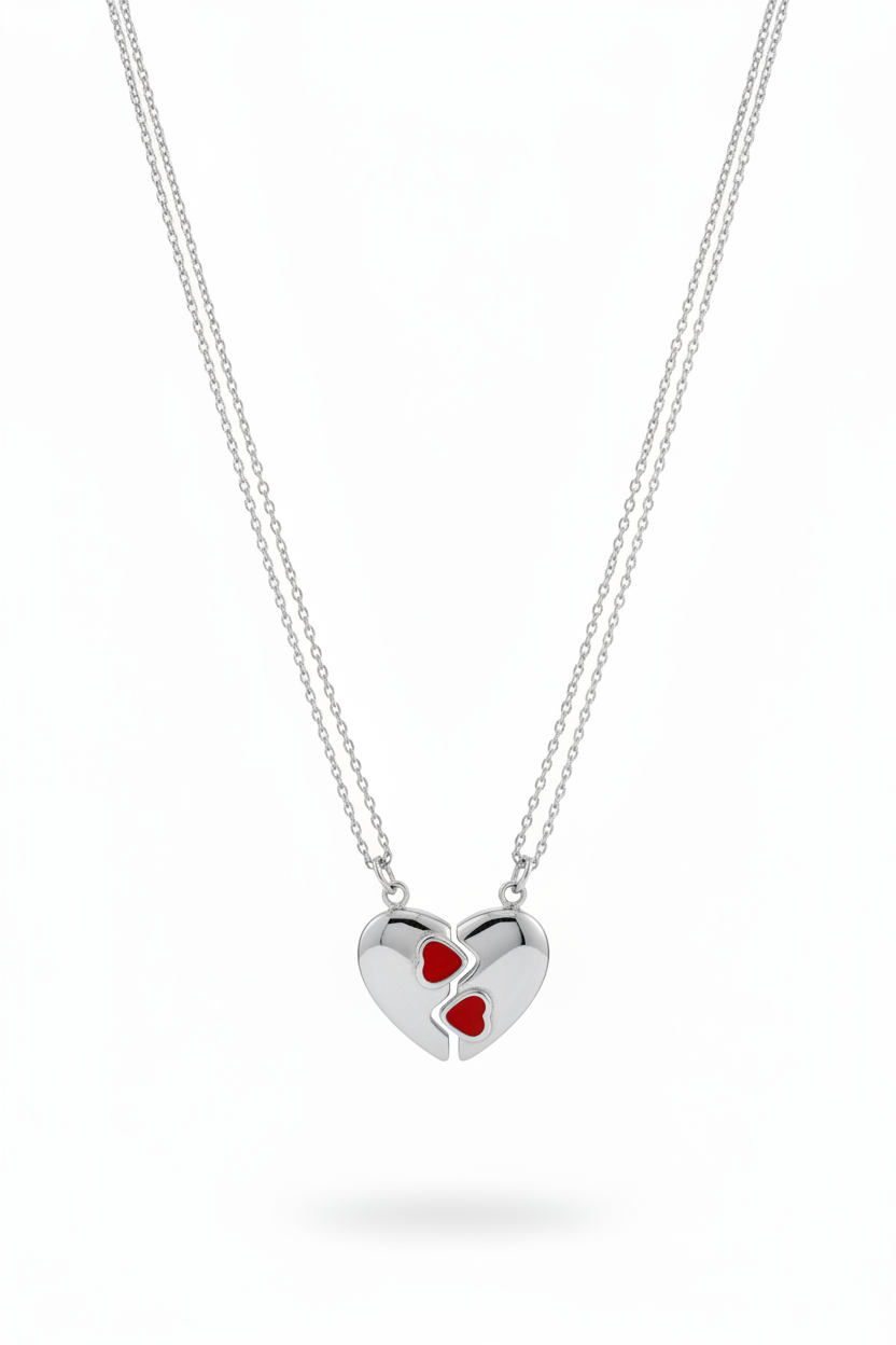 Collana Cuore Unito Argento