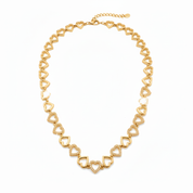 Collana cuori oro - aperta