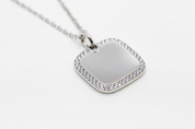 Collana cushion argento - dettaglio