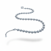 Collana Fiori Perla Argento