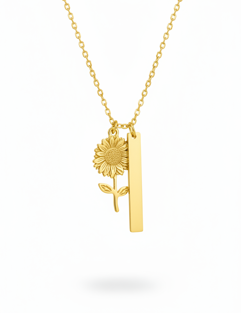 Collana girasole oro