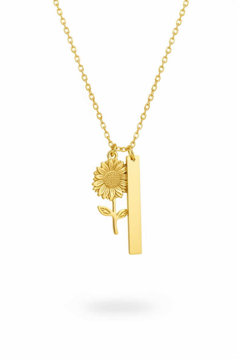 Collana girasole oro