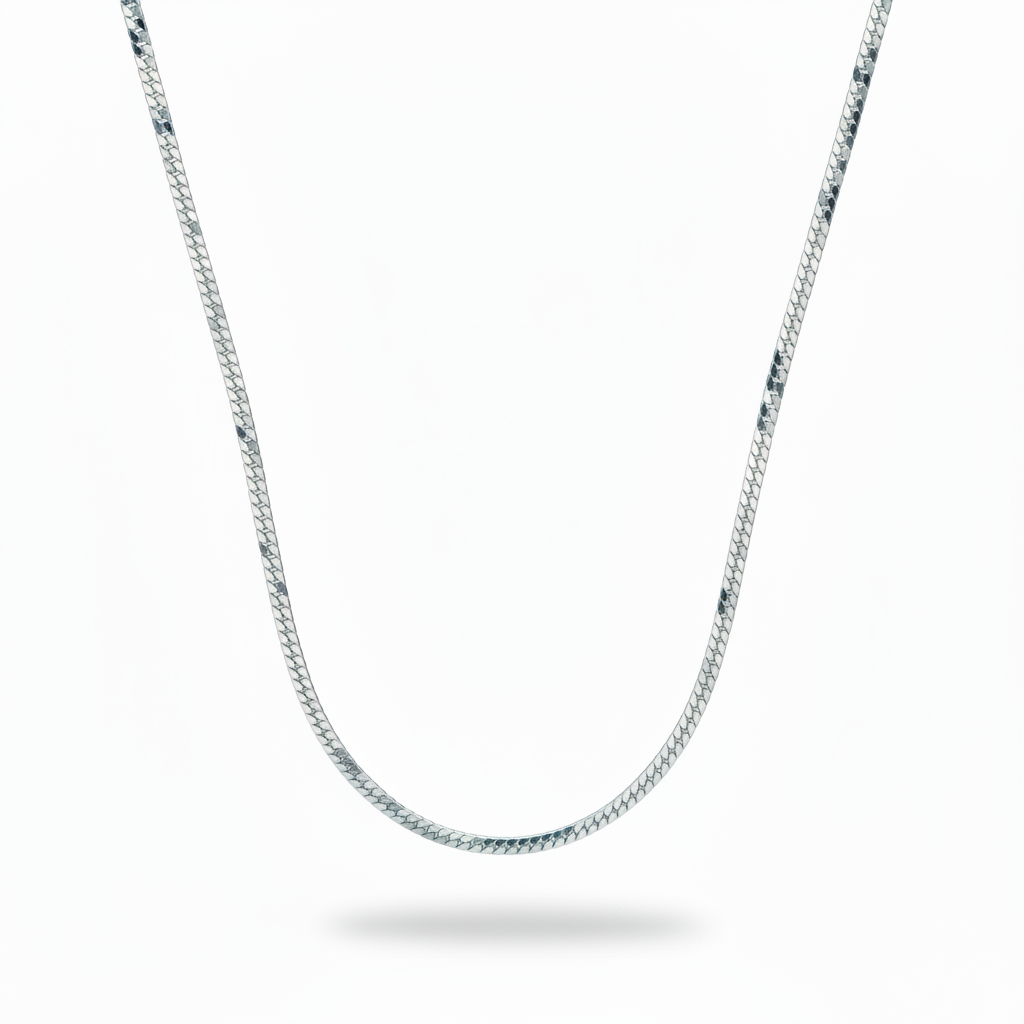 Collana gourmette finissima argento