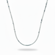 Collana gourmette finissima argento