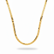 Collana gourmette larga oro
