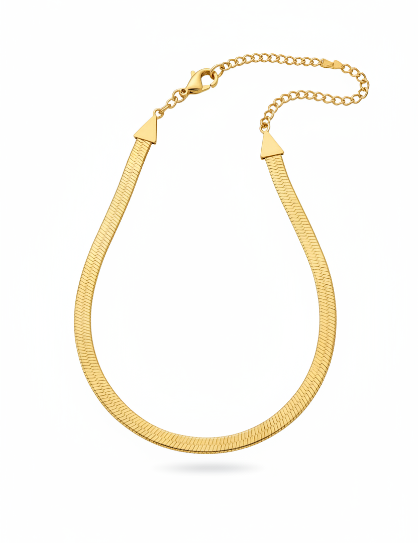 Collana herringbone oro