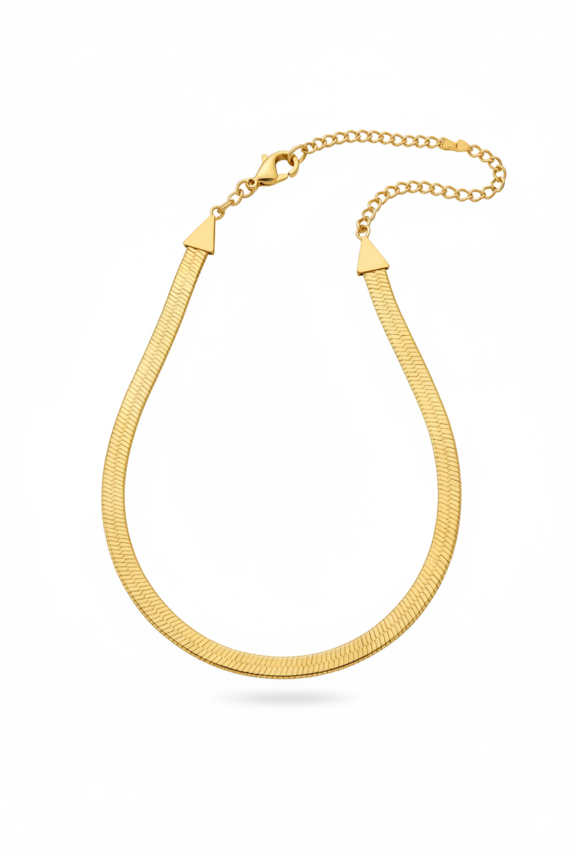 Collana herringbone oro