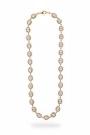Collana Lunga Sunburst Oro