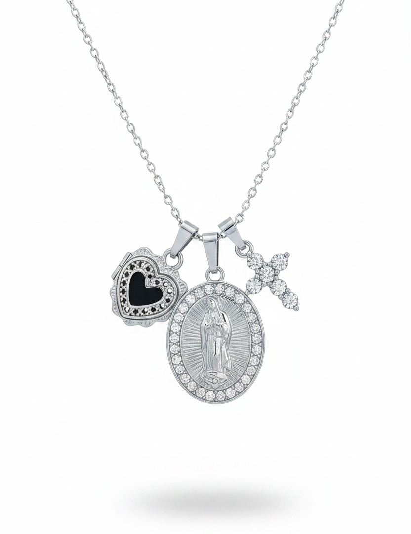 Collana Madonna argento