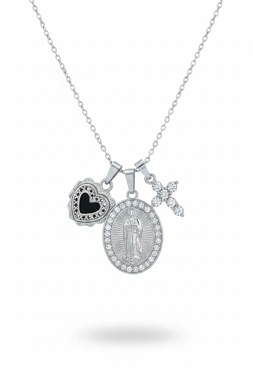 Collana Madonna argento