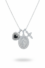 Collana Madonna argento