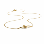 Collana nodo argento - movimento ondeggiante