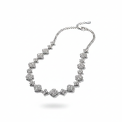 Collana Pavé Cristalli Argento