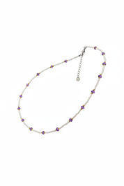 Collana Perline Porpora