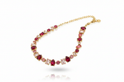 Collana pietre rosse - orizzontale
