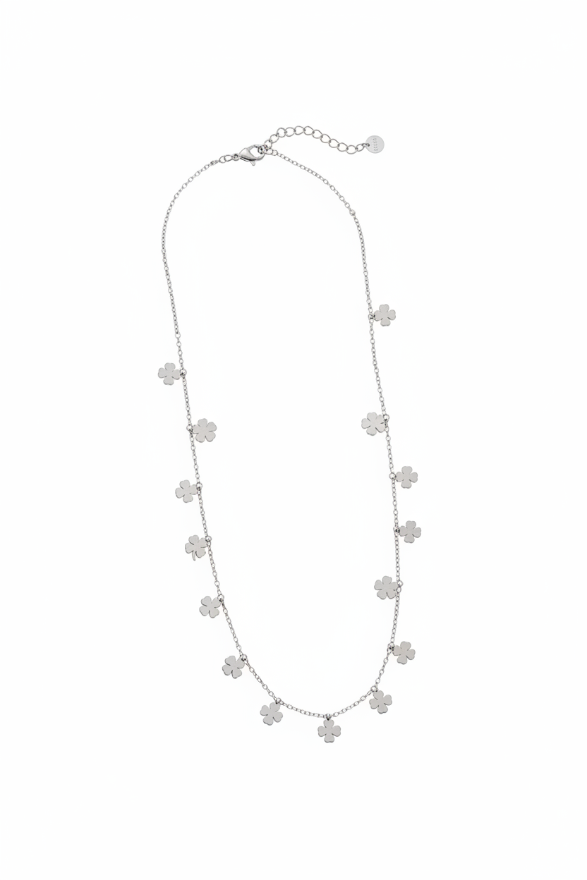 Collana Quadrifogli Argento