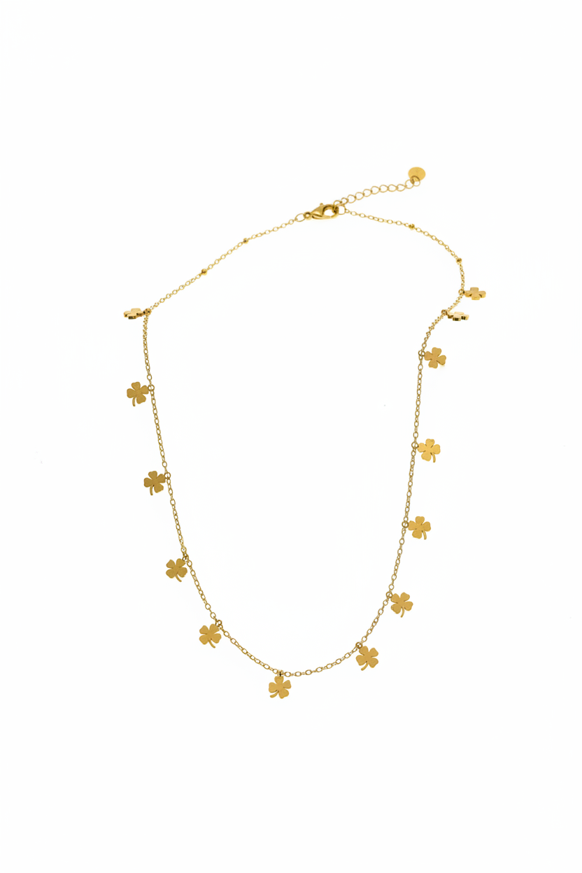 Collana Quadrifogli Oro