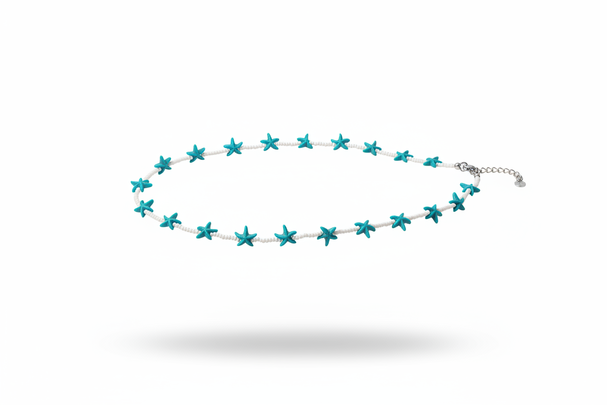 Collana stelle marine turchese 3:2