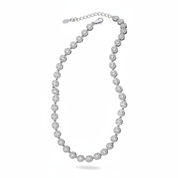 Collana tennis diamanti - argento