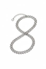 Cuban link - argento chiusura corretta