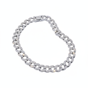 Cuban link argento - intera