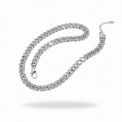 Cuban Link Chain Silver - chiusura corretta