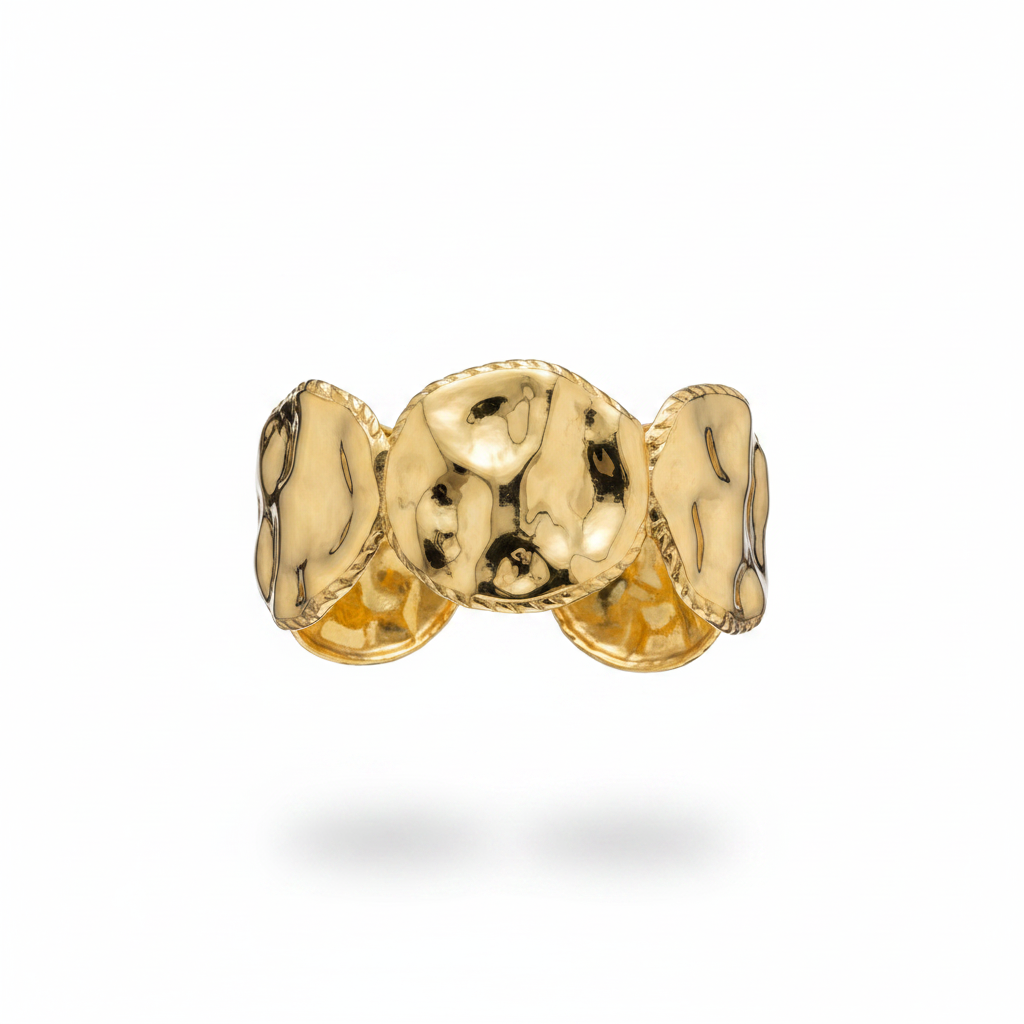 Cuff hammered largo - oro