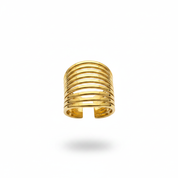 Cuff Multi-Wire Gold - Frontale